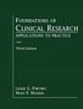FOUNDATIONS OF CLINICAL RESEARCH